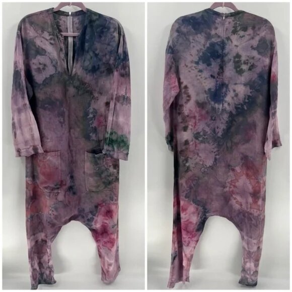 NWOT Yume Kyoto linen tide dye jumpsuit